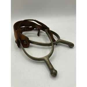 Antique Army Calvary WWI Spurs by August Buermann Marked with‎ Straps